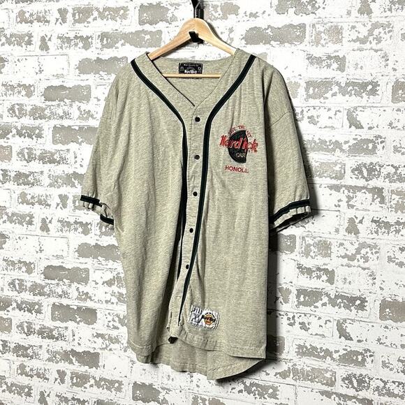 Hard Rock Cafe Save The Planet Button Up Jersey Size XL Cotton - Picture 1 of 8